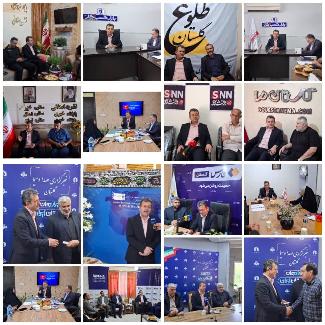 دیدار مدیرکل کمیته امداد استان گلستان با خبرگزاری ها درهفته خبرنگار