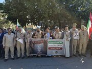 حضور امدادگران کمیته امداد خراسان شمالی در رزمایش ۳۰ هزار نفری «جانفدایان» استان