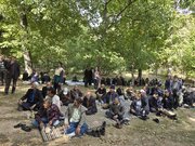دورهمی ۱۲۰ سالمند تحت حمایت کمیته امداد خراسان شمالی در روستای فیروزه