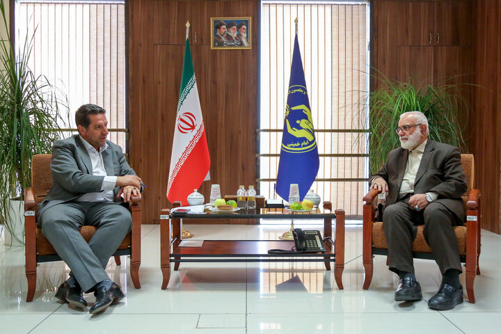 دیدار رئیس کمیته امداد با نماینده مردم هشترود و چاراویماق در مجلس شورای اسلامی