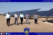 بازدید مدیرکل کمیته امداد استان بوشهر از چهار نیروگاه خورشیدی مددجویان در شهرستان دشتی