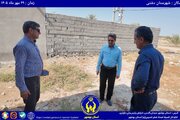 بازدید مدیرکل کمیته امداد استان بوشهر از واحدهای مسکونی مددجویی در دست احداث روستای بازویی شهرستان تنگستان
