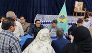 دیداربدون واسطه مردم شریف خورموج با مدیر کل کمیته امداد استان بوشهر در مصلی جمعه این شهر