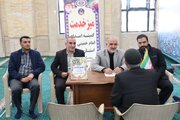 برپایی میز خدمت مدیرکل کمیته امداد زنجان در مصلای خاتم‌الانبیا (ص)