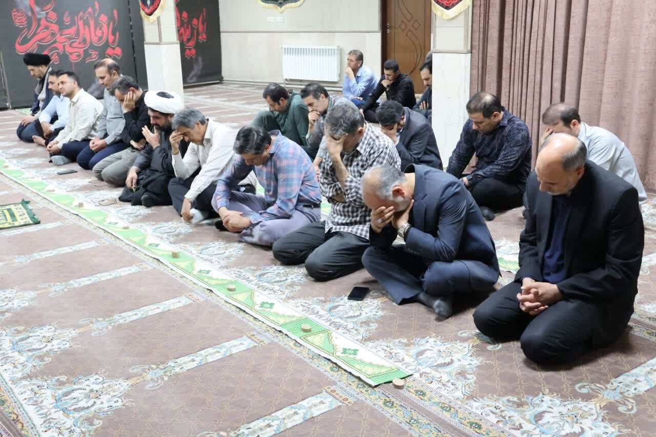 مراسم سوگواری ایام شهادت حضرت فاطمه زهرا (س) در کمیته امداد زنجان برگزار شد