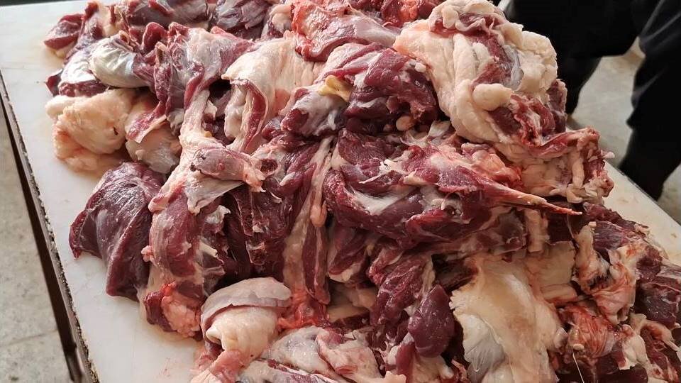 ذبح و قربانی 4 راس گوسفند و توزیع بسته های معیشتی بین مددجویان سیل‌زده مینودشت