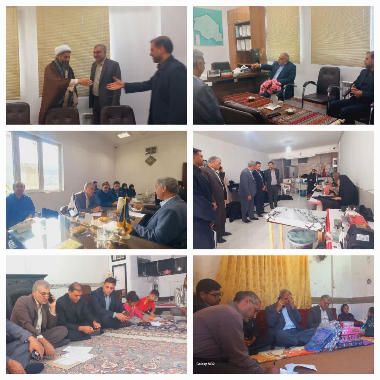 پیگیری مشکلات خانواده‌های نیازمند و مسکن محرومان در بازدید مدیرکل کمیته امداد خراسان رضوی از رضویه